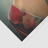 Kersenbloesems oosters meisje turquoise blauw tissuepapier (Detail)