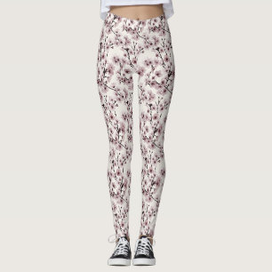 Kersenbloesems op Ivoor — Delicaat & Modern Leggings