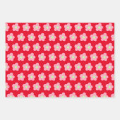 Kersenbloesems op rood inpakpapier vel (Voorkant)