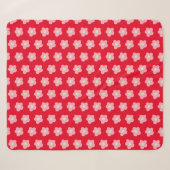 Kersenbloesems op rood sherpa deken (Voorkant (horizontaal))
