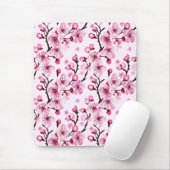 Kersenbloesems op takken muismat (Met muis)