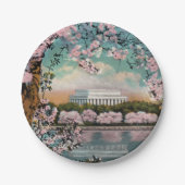 Kersenbloesems Papier Borden Papieren Bordje (Voorkant)