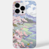 Kersenbloesems pastel Waterverf landschap Case-Mate iPhone Case (Achterkant)