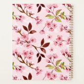 Kersenbloesems roze achtergrond planner (Achterkant)