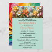 Kersenbloesems Roze Goud Vlinders Quinceañera Kaart (Voorkant / Achterkant)