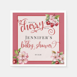 Kersenbloesems | Roze Meisje Baby shower Servet