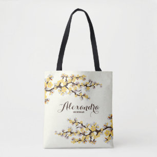 Kersenbloesems Sakura Wedding Party Tas (geel)