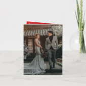 Kersenbloesems Sakura 'Xie Xie' Chinese bruiloft Bedankkaart (Achterkant)