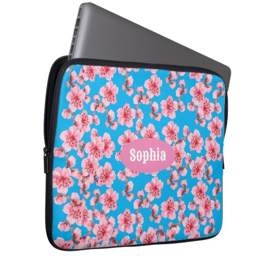 kersenbloesems Serenity Laptop Sleeve (Voorkant Rechts)