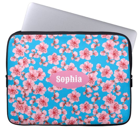 kersenbloesems Serenity Laptop Sleeve (Voorkant)