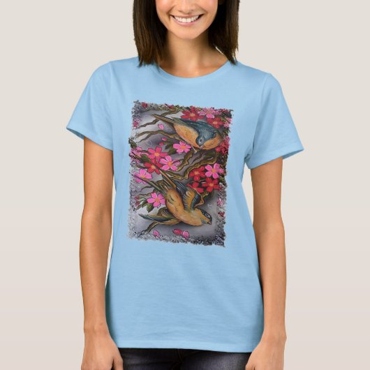 kersenbloesems t-shirt (Voorkant)
