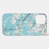 Kersenbloesems: Turquoise bloementrend Case-Mate iPhone Case (Achterkant (horizontaal))