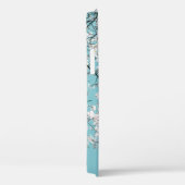 Kersenbloesems: Turquoise bloementrend Case-Mate iPhone Case (Achterkant / Rechts)
