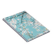Kersenbloesems: Turquoise bloementrend Notitieboek (Rechterzijde)