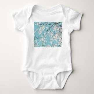 Kersenbloesems: Turquoise bloementrend Romper