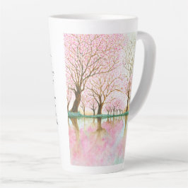 Kersenbloesems van de liefde - Moederdag Latte Mok