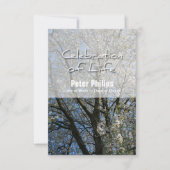 Kersenbloesems Viering van het Leven Uitnodiging (Voorkant)