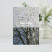 Kersenbloesems Viering van het Leven Uitnodiging (Staand voorkant)