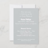 Kersenbloesems Viering van het Leven Uitnodiging (Achterkant)