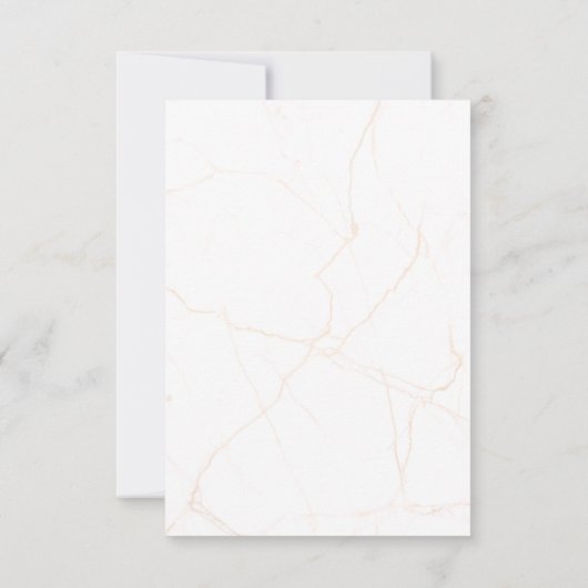 Kersenbloesems Waterverf Marmeren Bruiloft Bedankkaart (Achterkant)