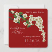 Kersenbloesemtak Save the Date Kaart (Voorkant)