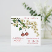 Kersenbloesemtakken Save the Date Kaart (Staand voorkant)