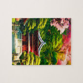 Kersenbloesemtempel Legpuzzel (Horizontaal)
