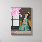 Kersenbloesemtijd Canvas Afdruk (Voorkant)