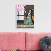 Kersenbloesemtijd Canvas Afdruk (Insitu (Woonkamer))