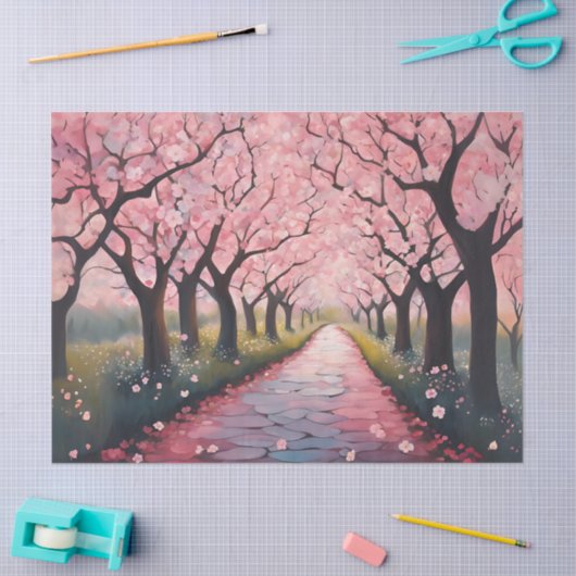 kersenbloesemtunnel tissuepapier (Craft)