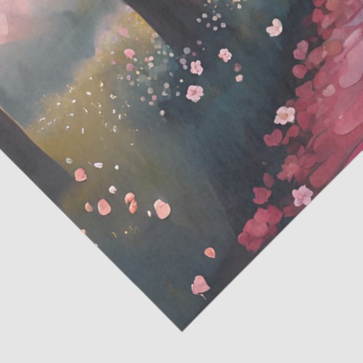 kersenbloesemtunnel tissuepapier (Detail)