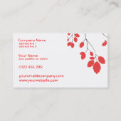 kersenbloesvogels visitekaartjes (Achterkant)