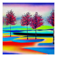 Kersenbomen in het water