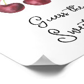 kersenboog baby shower Raad de zoete puinhoop Poster (Hoek)