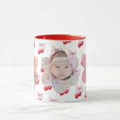 Kersenboog roze foto kinderen mok (Midden)