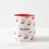 Kersenboog roze naam mok (Midden)