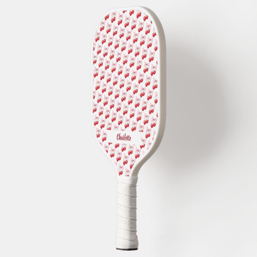 Kersenboog roze naam pickleball paddle (Links)