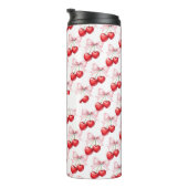 Kersenboog roze naam thermosbeker (Geroteerd rechts)