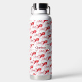 Kersenboog roze naam waterfles (Achterkant)