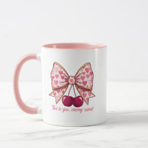Kersenboog Valentijnsdag Mok – Cute Kawaii Liefde