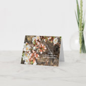Kersenboom Bloesems Vind Manieren Om Sympathie Te  Kaart (Voorkant)