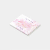 Kersenboom met pastel roze bloesems bruiloft post-it® notes (Schuin)