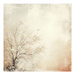 Kersenboom Oude Foto Grafisch Ontwerp Afdruk