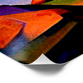 Kersenboom te midden van rotsen 2 perfect poster (Hoek)