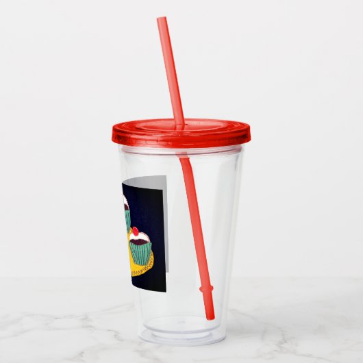 Kersenbroodjes Acryl Drinkbeker (Links)