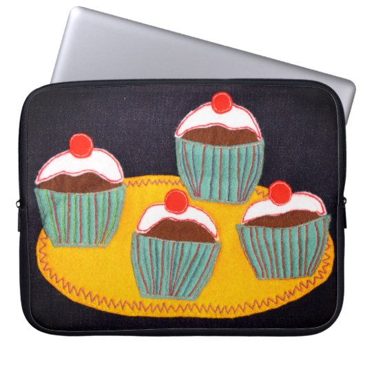 Kersenbroodjes Laptop Sleeve (Voorkant)