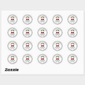 Kersenchutney sticker voor zelfgemaakte recepten (Vel)