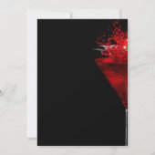 Kersencocktail op zwart kaart (Achterkant)