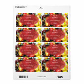 Kersenconservenetiketten Etiket (Full Sheet)
