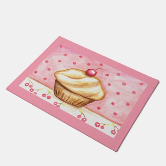 Kersencupcake deurmat (Schuin)